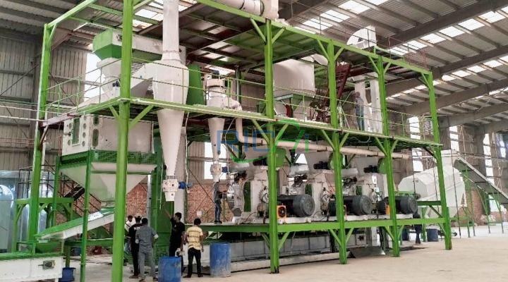 Máquina de moagem por martelos para serradura com capacidade de 20 t/h no Bangladesh